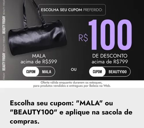 Imagem na descrição da promoção