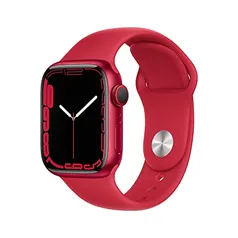 Apple Watch Series 7 (GPS + Cellular), Caixa em alumínio PRODUCT(RED) de 41 mm com Pulseira esportiv