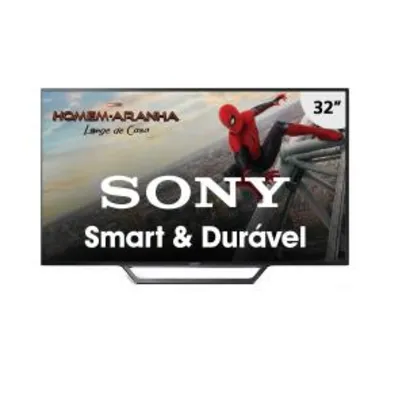 Smart TV LED 32" Sony KDL-32W655D HD 2HDMI 2 USB - Preto com Conversor Digital Integrado | R$859