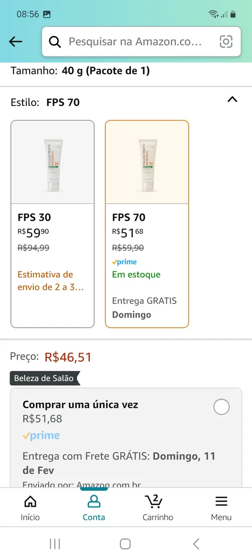 Imagem na descrição da promoção