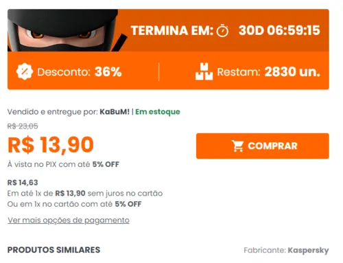 Imagem na descrição da promoção