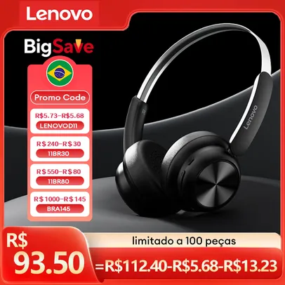 Fone de Ouvido Lenovo th66, Bluetooth 5.4 