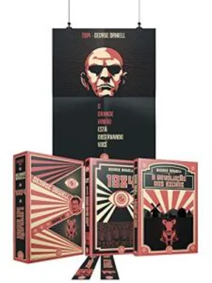 Box Obras De George Orwell + Pôster + Marcadores + Cards - R$ 35