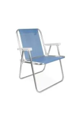 [PRIME] Cadeira Alta Alumínio, Azul | R$54