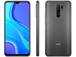 Smartphone Xiaomi Redmi 9 64GB Cinza 4G Octa-Core  - 4GB 6,53” Câm. Quádrupla + Selfie 8MP - Smartphone