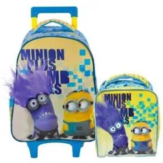 [Clube do Ricardo] Kit Minions - Mochilete em PVC + Lancheira em PVC - por R$70