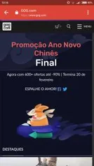 Promoção Ano novo chinês GOG (PC)