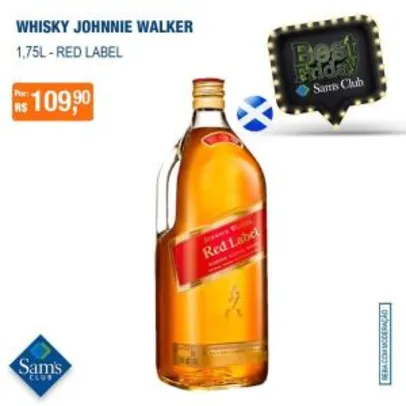 [Sam's Club] Whisky Red Label Johnnie Walker 1,75L