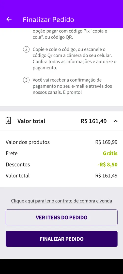 Imagem na descrição da promoção