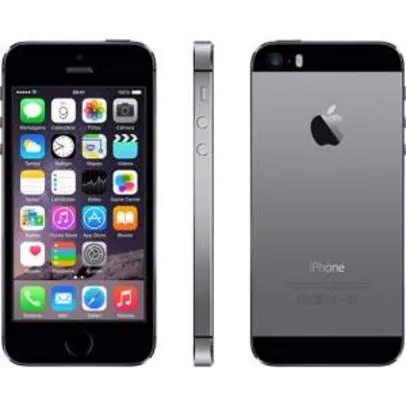 [submarino] iPhone 5S 32GB Cinza Espacial Desbloqueado IOS 8 4G + Wi-Fi Câmera 8MP- Apple