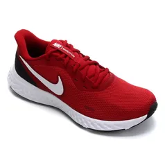 Tênis Nike Revolution 5 Masculino - Vermelho+Branco | R$111