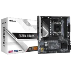 Placa Mãe ASRock B650M-HDV/M.2, Chipset B650, AMD AM5, M-ATX, DDR5, 90-MXBLA0-A0UAYZ