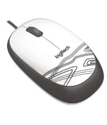 [ PRIME ] Mouse Logitech M105 USB Branco | R$ 29