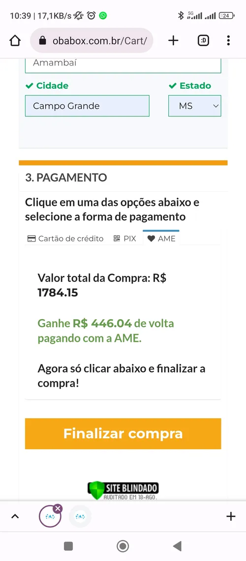 Imagem na descrição da promoção