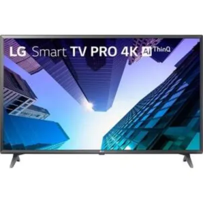 Smart TV LED 49´ 4K LG, 3 HDMI, 2 USB, ThinQ AI - 49UM731C0SA.BWZ | R$ 2159