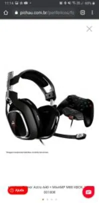 Headset Gamer Astro A40 + MixAMP M80 XBOX, 939-001808 | R$ 900