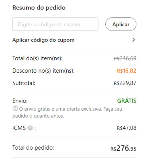 Imagen na descrição da promoção