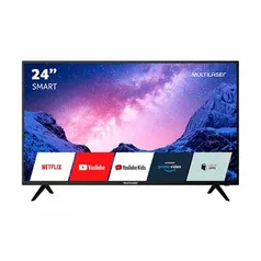 (AME R$ 540) Smart TV HD,  24'' com Função Smart E Wifi Integrado Multilaser - TL040