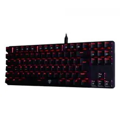 Teclado Gamer Mecânico T-Dagger Bora, Switch Outemu Blue, Led Red | R$175