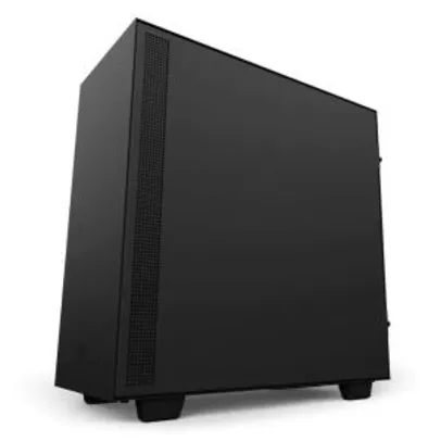 Gabinete NZXT H500 Preto e Vermelho Mid Tower Lateral de Vidro Temperado | R$512