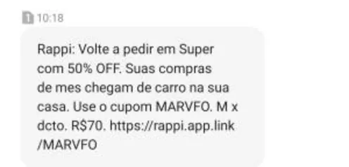 [Selecionados] 50% Off em Supermercados | máximo R$70 off