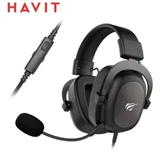 [21h]Headset Havit H2002d Wired Headset Gamer Pc 3.5mm Ps4 Headsets Surround Sound & Hd Microphone Gam