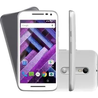 [AMERICANAS] Smartphone Motorola Moto G (3ª Geração) EDIÇÃO TURBO Dual Chip Desbloqueado Android Tela 5" 16GB 4G 13MP - Branco - R$ 1072,18 no boleto com o cupom 10MEGA.