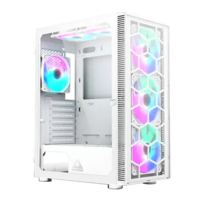 GABINETE GAMER MONTECH X3 GLASS, MID TOWER, WHITE, ATX