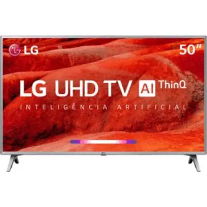[R$1.640 AME] Smart TV 50" LG ThinQ AI 4K 50UM7500 + Controle Smart Magic | R$2.050