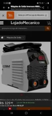 Máquina de Solda Inversora MMA 120A Display Digital com Acessórios - CSM-MMA-120