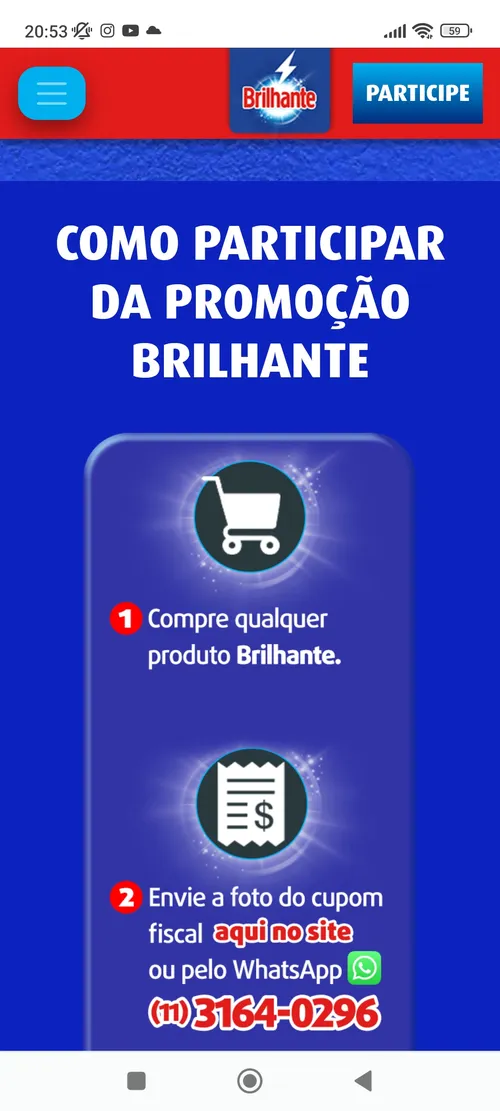 Imagem na descrição da promoção