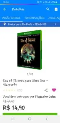 Sea of Thieves para Xbox One - Microsoft | R$15