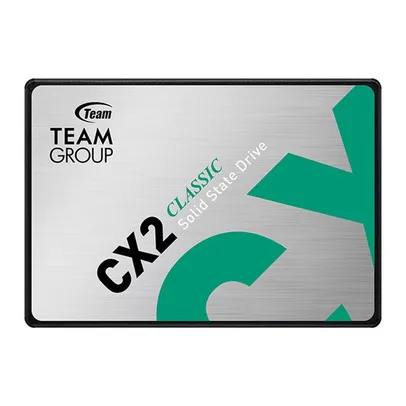 SSD Team Group CX2, 2TB, 2.5, Sata III 6GB/s, Leitura 540 MB/s, Gravacao 490 MB/s, T253X6002T0C101