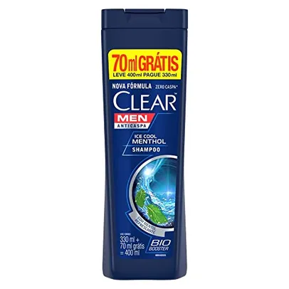 Clear Men Ice Cool Menthol Shampoo Anticaspa, 400ml