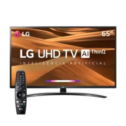 Smart TV 65" LG 65UM7470 UHD ThinQ + Smart Magic | R$3.104