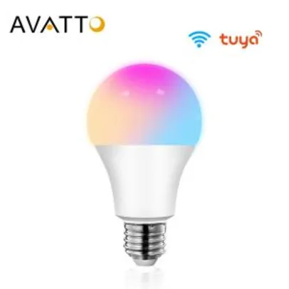 Lâmpada RGB compatível com Alexa 15W Avatto Tuya R$48