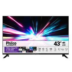 Smart TV Philco 43&quot; 4K PTV43G7ER2CPBL Dolby Audio 4X HDMI 2X USB WiFi