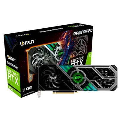 Placa De Vídeo, Palit, RTX 3070, 8 GB, Gamingpro LHR GDDR6 - NE6307001