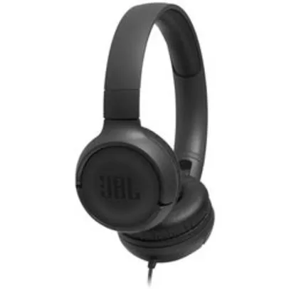 (Ame SC R$ 27) fone de ouvido headphone com fio JBL TUNE 500 PRETO