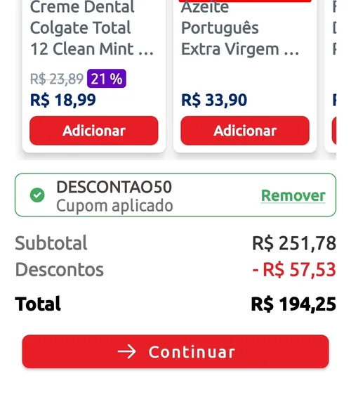 Imagem na descrição da promoção