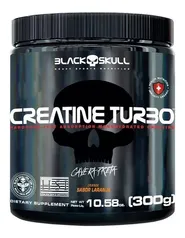 Suplemento em pó Black Skull  Creatine Turbo creatina Creatine Turbo sabor  laranja em pote de 300g