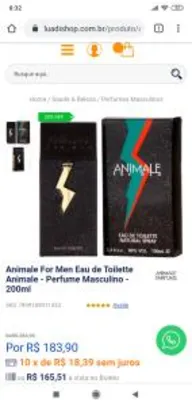 Animale For Men Eau de Toilette Animale - Perfume Masculino - 200ml | R$166