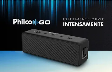 -67% <> Caixa de Som Portátil Philco PBS25BT com Bluetooth e À Prova