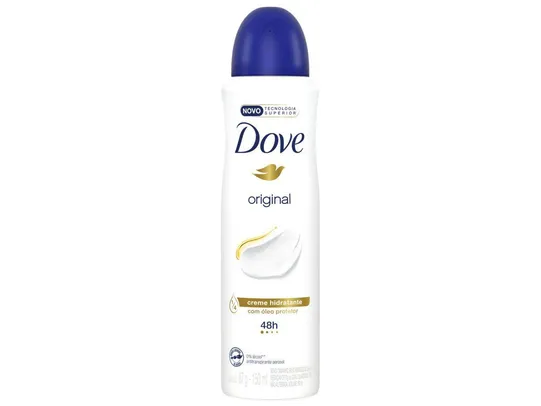 [L4P3] [C. OURO R$9,26] Desodorante Antitranspirante Aerossol Dove - Original 48 Horas 150ml