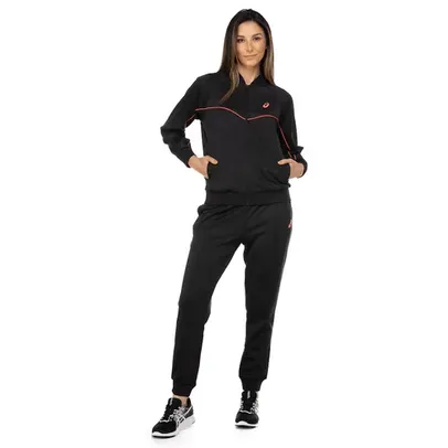 Conjunto de Agasalho Feminino ASICS Recortes Vivos Tamanho G e GG