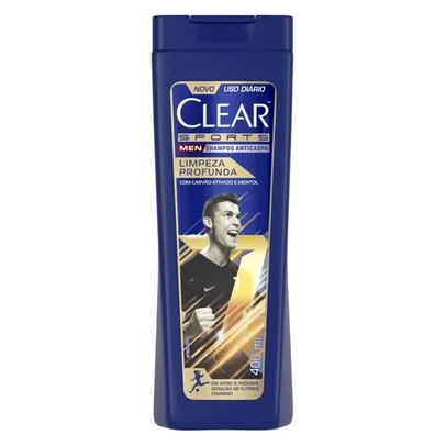 [Estoque regional] Shampoo Anticaspa Clear Sports Men Limpeza Profunda 400ml