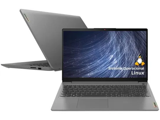 Notebook Lenovo Ideapad 3i AMD Ryzen 5 8GB - 256GB SSD 15.6” Full HD Linux 82MFS00100