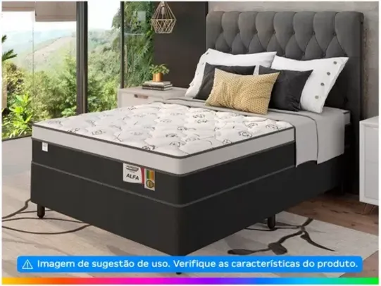 Cama Box Casal (Box + Colchão)