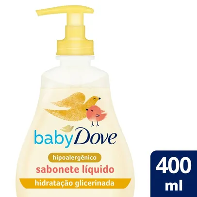 [A partir 3un]Sabonete Líquido Da Cabeça Aos Pés De Glicerina Baby Dove Hidratação Glicerinada 400ml