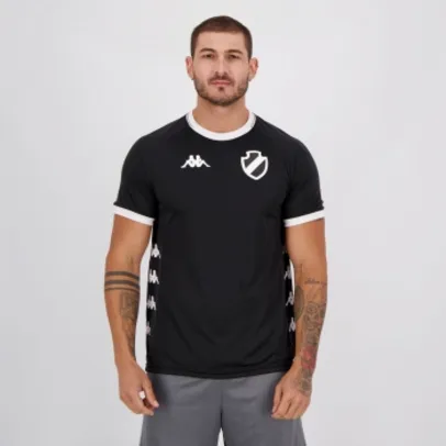 Camisa Kappa Vasco Supporter Caravela II Preta